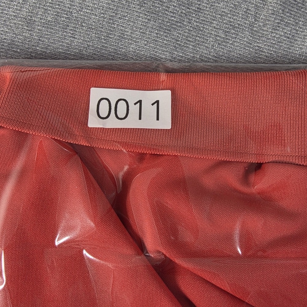 Adidas Golf Polo Shirt Mens Size 2XL Red Orange Short Sleeve Stretch Performance - Picture 8 of 8